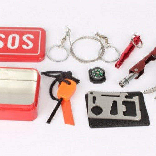 SOS Portable Equipment Box Survival Kit  for Camping Hiking